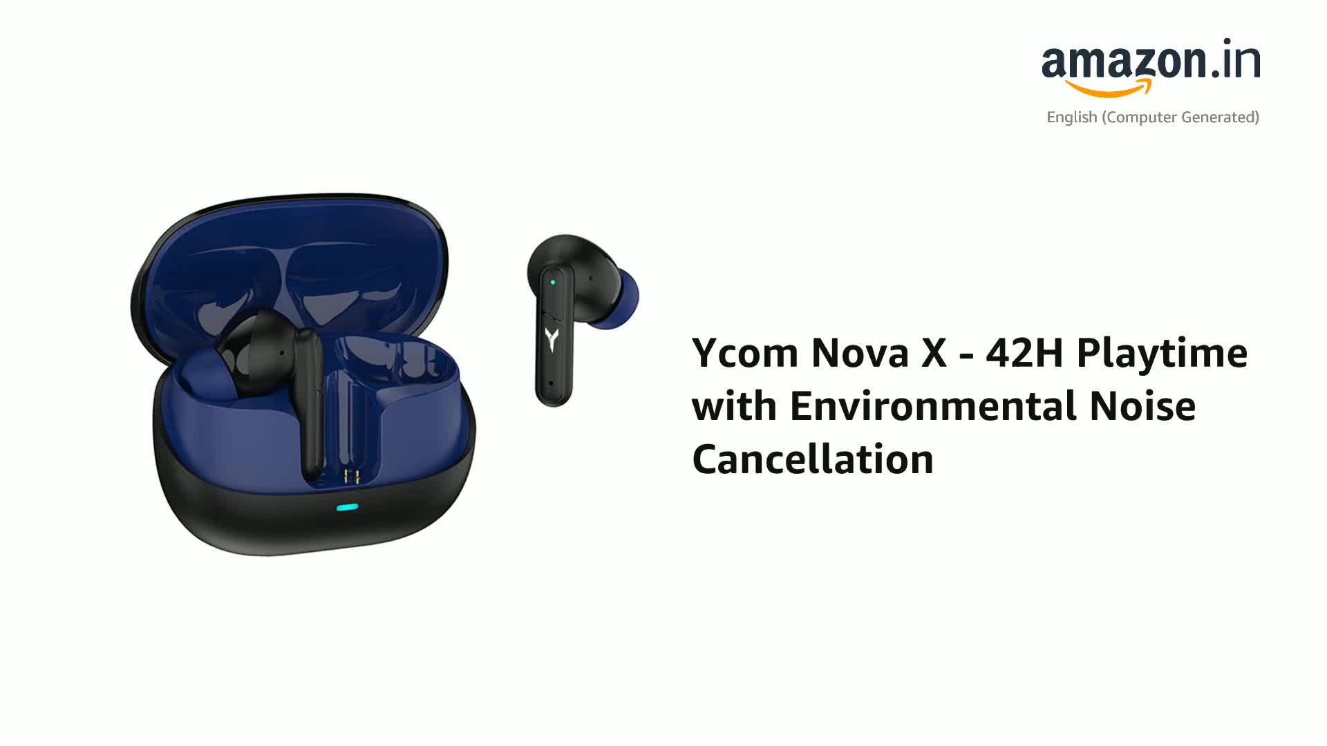 Ycom Nova X - 42H Playtime with Environmental Noise Cancellation